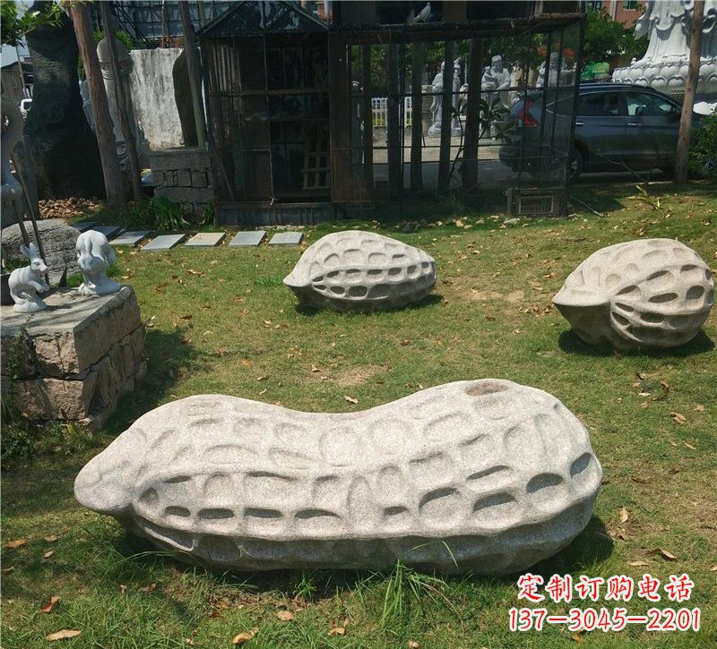 廊坊精美大理石花生雕塑