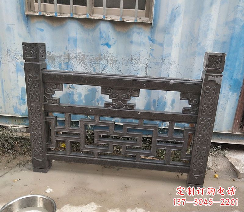 廊坊公园大理石栏板石雕 (8)