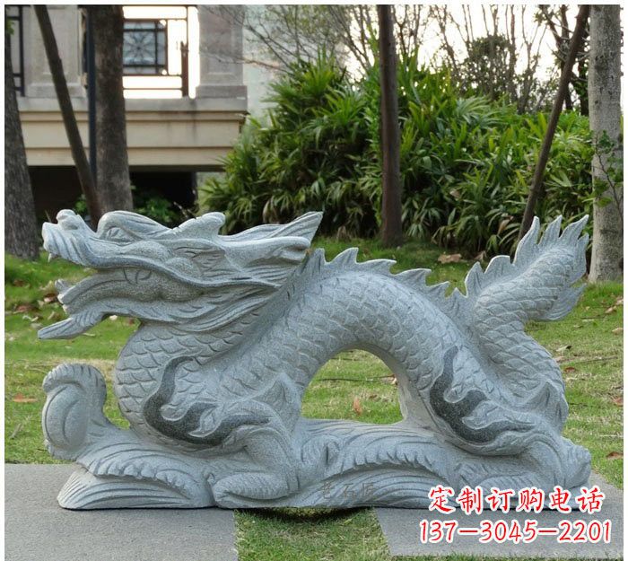 廊坊公园大理石龙雕塑222
