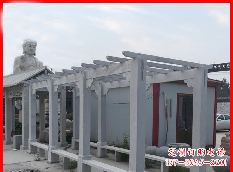 廊坊 专业定制公园大理石石雕长廊
