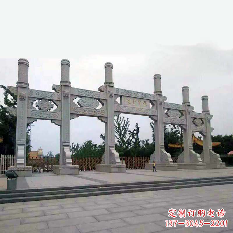 廊坊公园大门五门无楼牌坊
