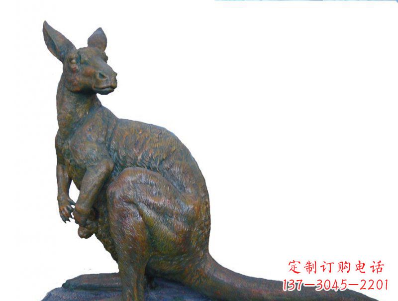 廊坊精致工艺铜袋鼠雕塑