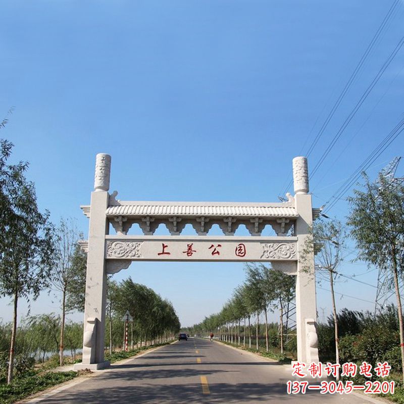廊坊精美石牌坊雕塑——打造公园独特风格