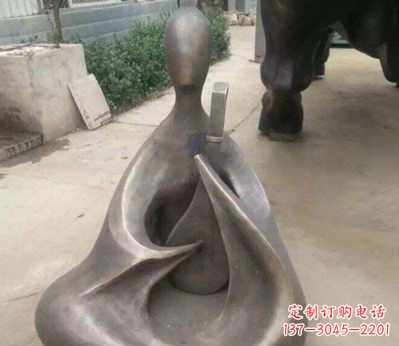 廊坊抽象景观弹琵琶铜雕