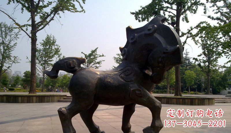 廊坊中领雕塑灵动小马铜雕