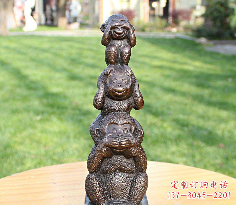 廊坊高品质铜雕罗汉叠罗汉塑像