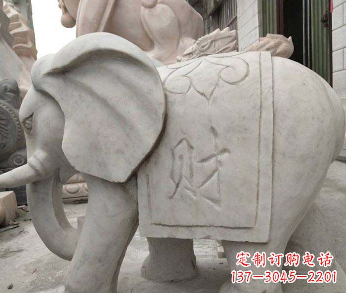 廊坊大理石大象雕塑