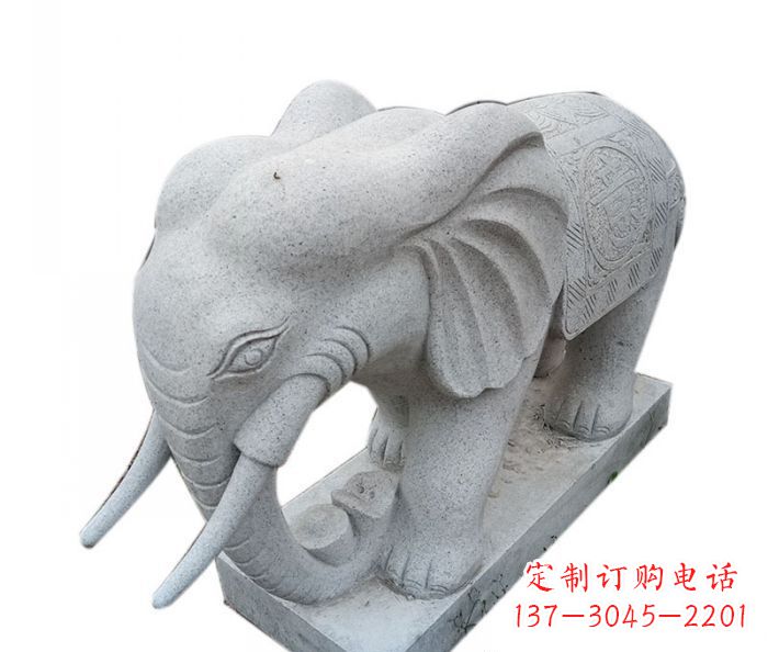 廊坊精美绝伦的大象大理石雕塑