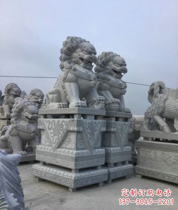 廊坊大理石狮子石雕