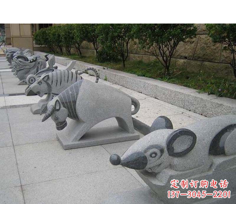 廊坊十二生肖动物雕塑