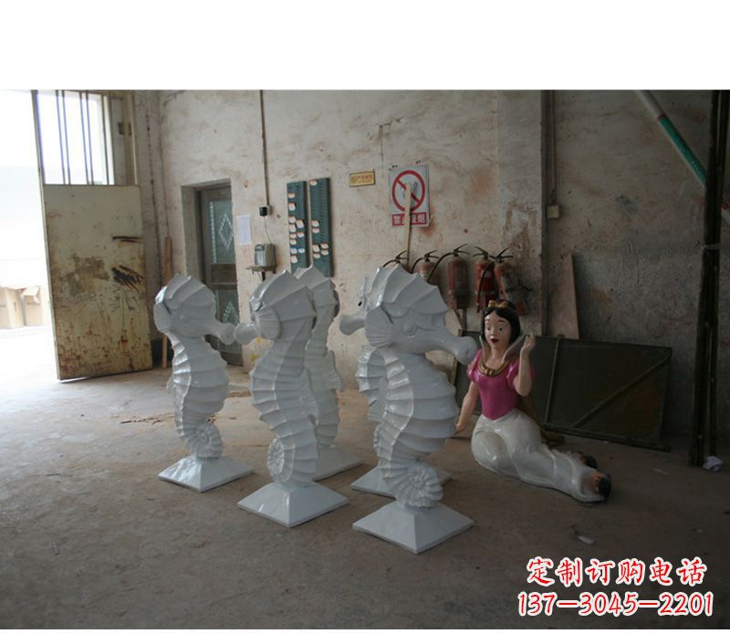 廊坊精美海马石动物雕塑