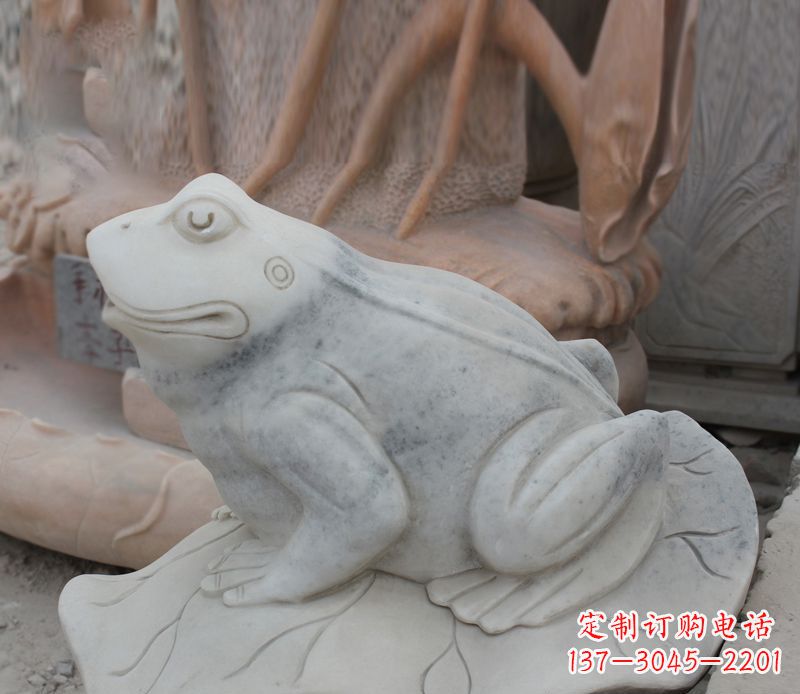 廊坊公园动物青蛙景观石雕
