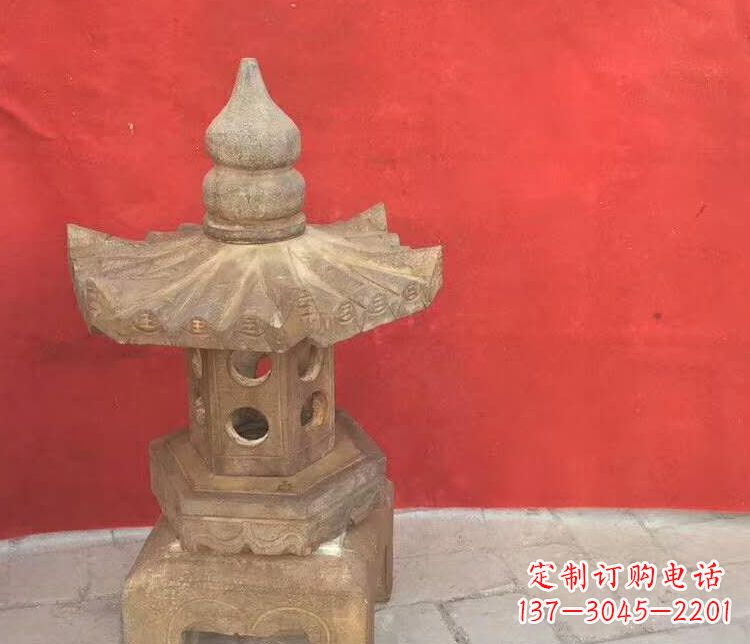 廊坊景观仿古石灯雕塑