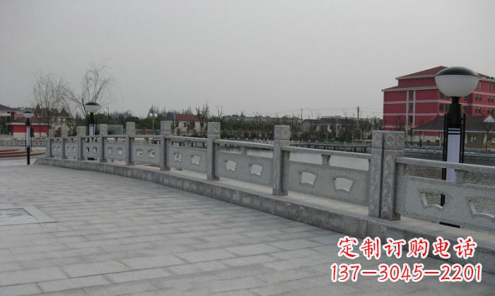 廊坊公园仿古石栏板 (2)