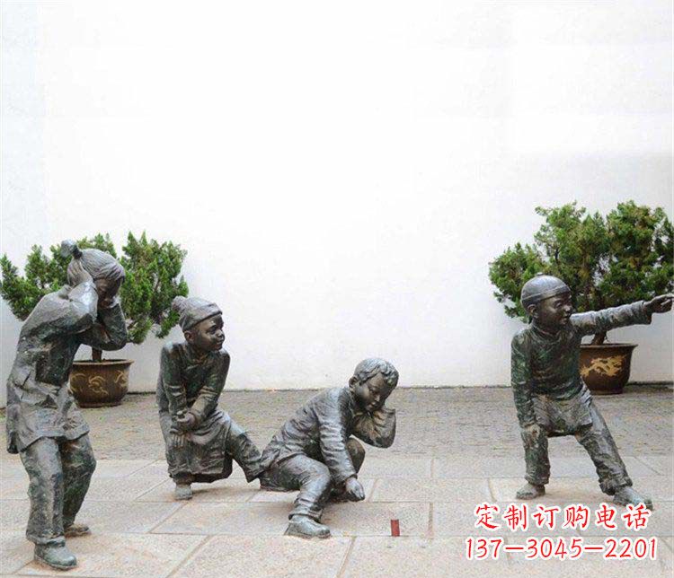 廊坊愉悦童年,珍藏宝贝铜雕小孩