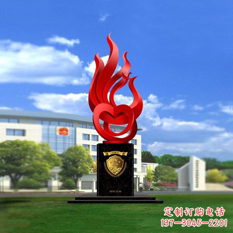 廊坊公园凤凰雕塑不锈钢景观雕塑