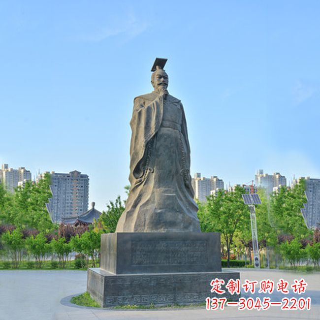 廊坊荣耀隋文帝 杨坚青石雕塑