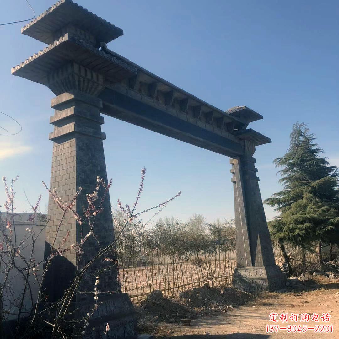 廊坊高雅独特的汉阙大门石雕