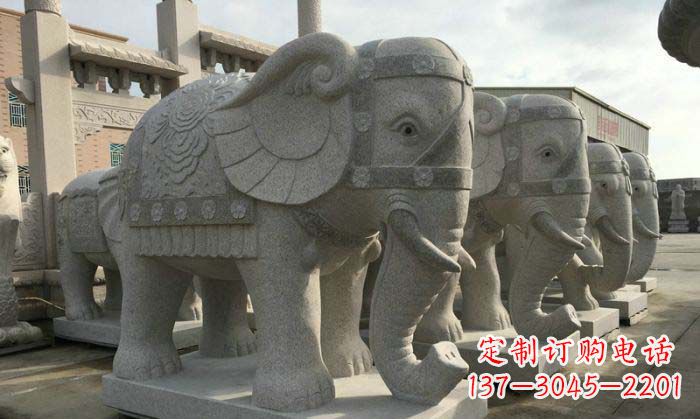 廊坊庄严雄伟的大象石雕