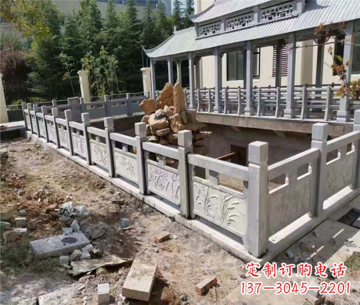 廊坊精美大理石浮雕栏板,享受雕塑之美