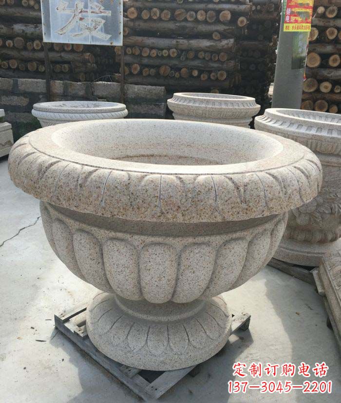 廊坊高质量大理石花盆石雕