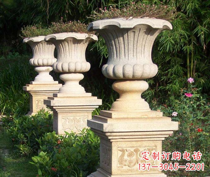 廊坊高质量大理石花盆石雕