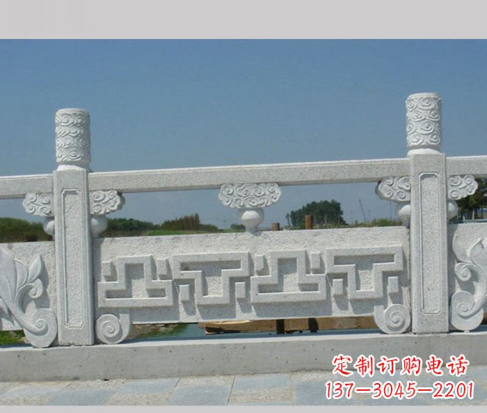 廊坊公园景观大理石栏板雕塑