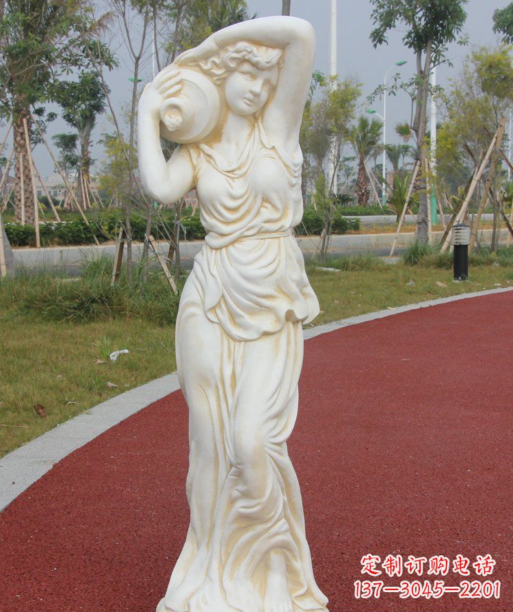 廊坊传统仕女石质雕塑