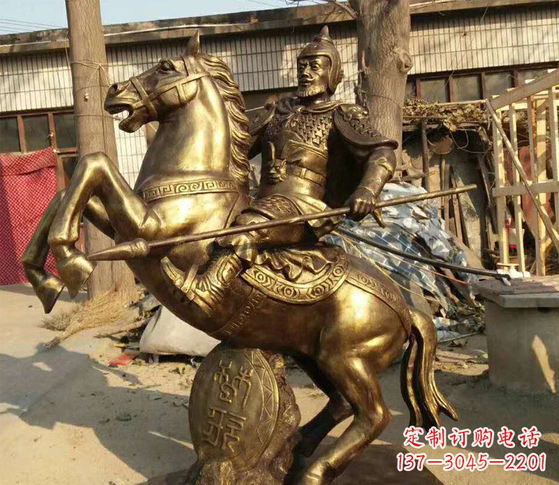 廊坊高雅精美的骑马铜雕