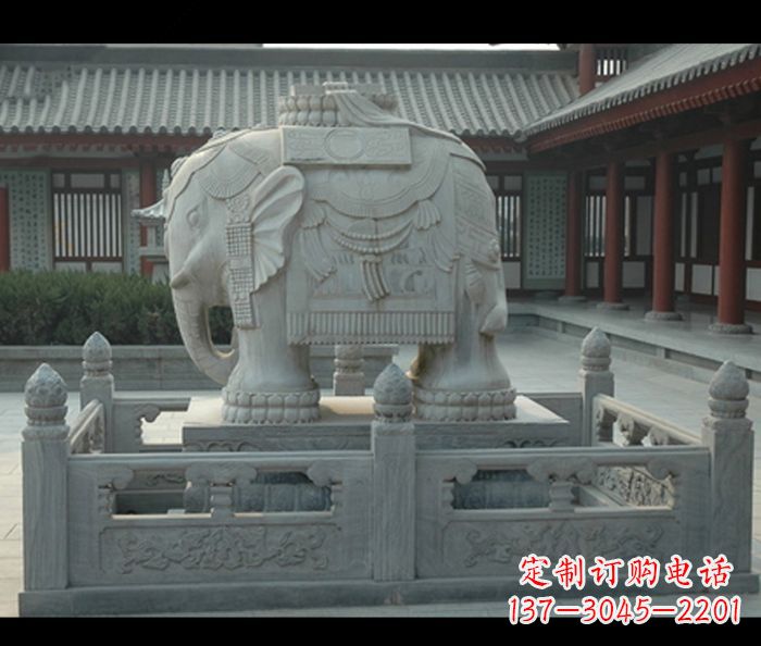 廊坊用大象雕塑彰显田园风情
