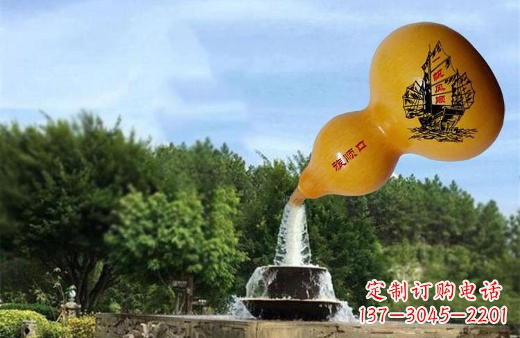 廊坊玻璃钢流水葫芦雕塑