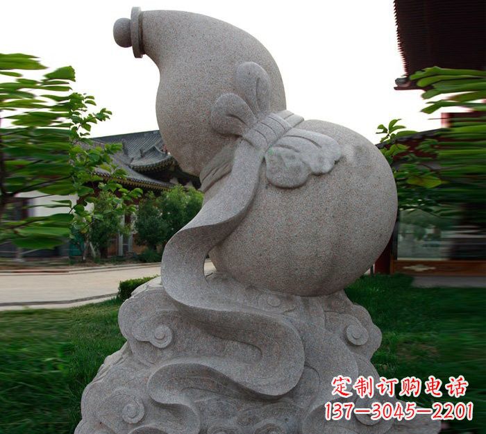 廊坊公园景区石雕葫芦