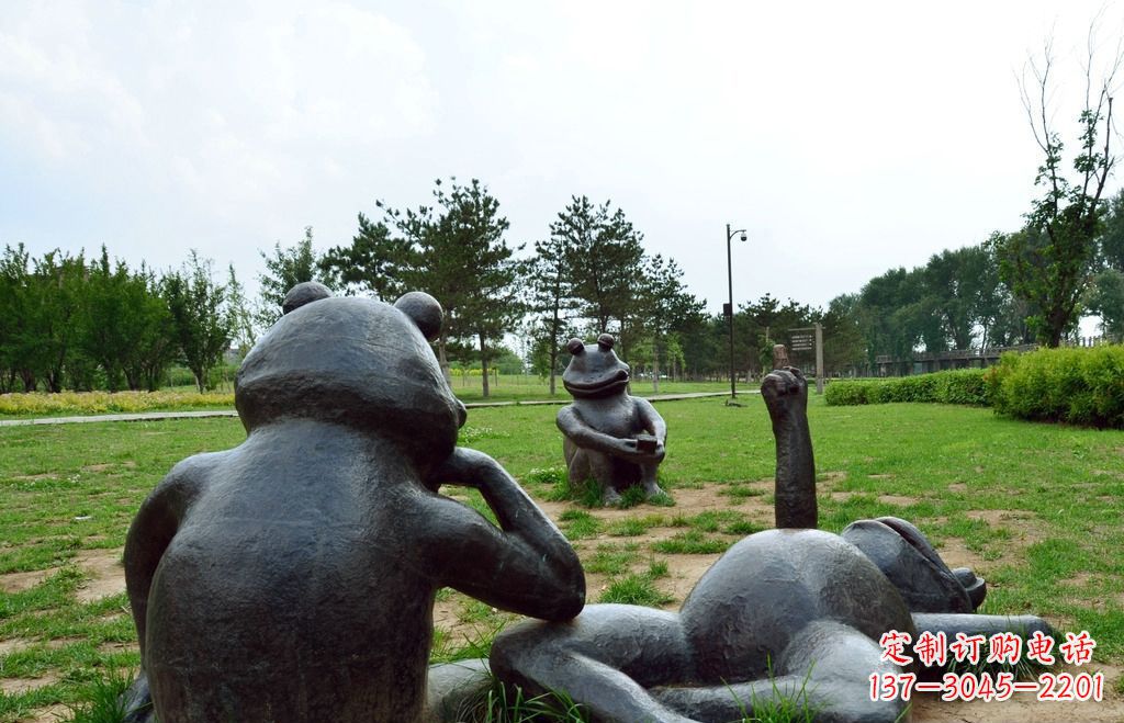 廊坊中领雕塑 | 艺术级青蛙铜雕