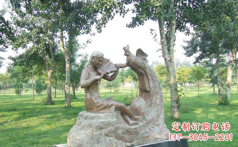 廊坊艺术精美的凤凰雕塑