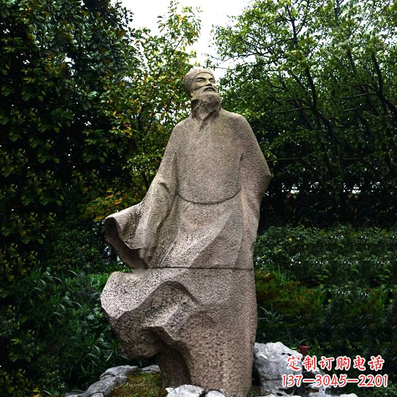 廊坊精美苏东坡砂岩雕塑