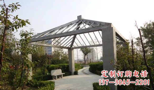 廊坊精美不锈钢凉亭雕塑