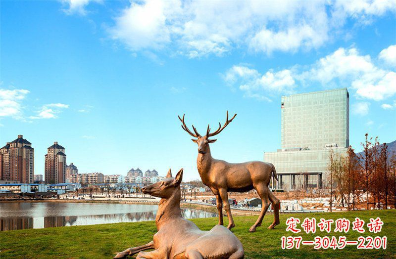 廊坊优质精美羚羊铜雕塑