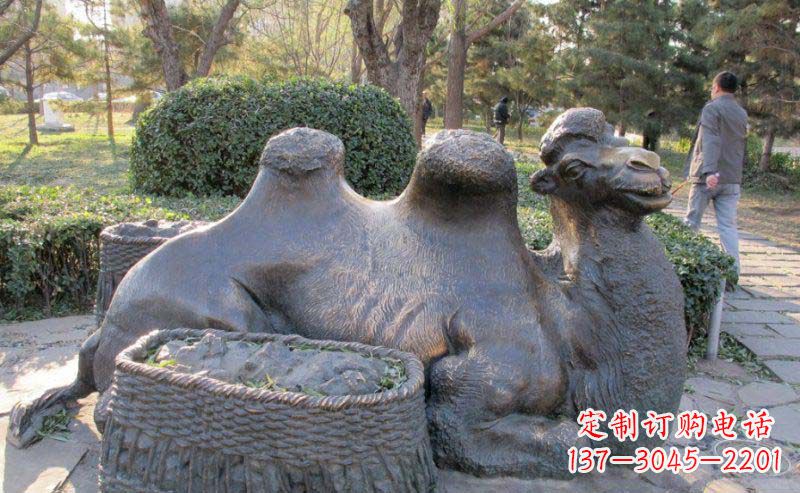 廊坊精致骆驼铜雕塑