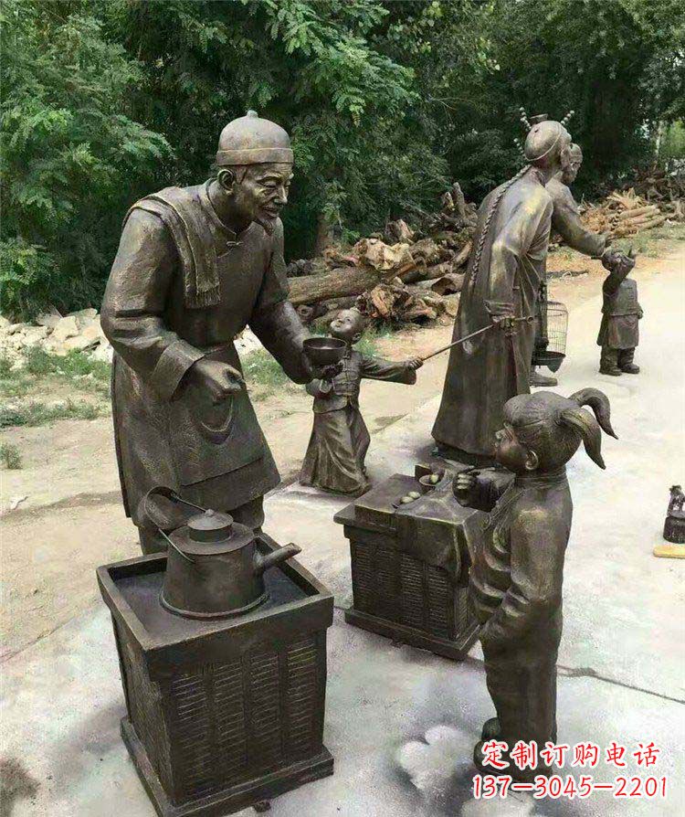 廊坊精美可爱的小女孩铜雕