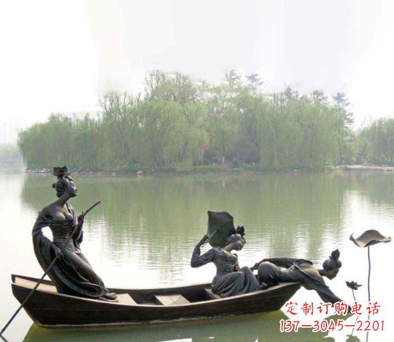 廊坊百年静静秀—美女铜雕