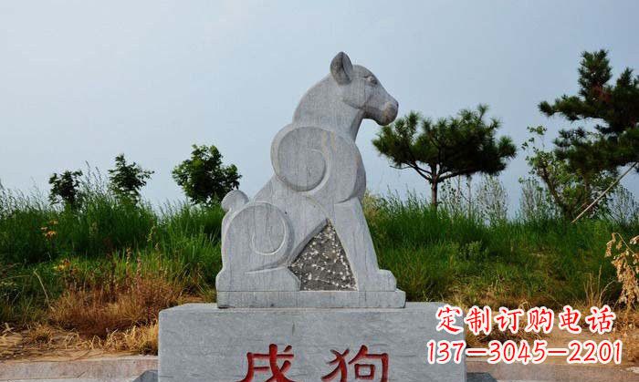 廊坊青石生肖动物雕塑
