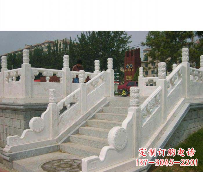 廊坊精美大理石栏板雕塑