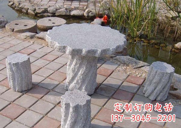 廊坊公园石桌凳雕塑