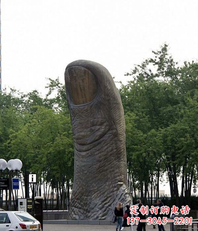 廊坊中领雕塑大拇指铜雕竖立景观