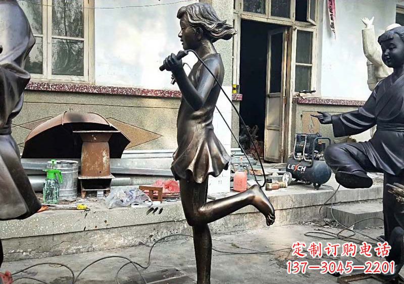 廊坊精美女孩铜雕