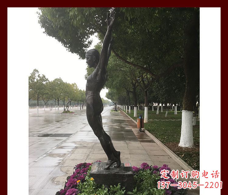 廊坊产品名称青春力量——运动员铜雕