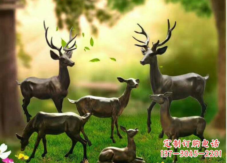 廊坊公园动物铜雕塑