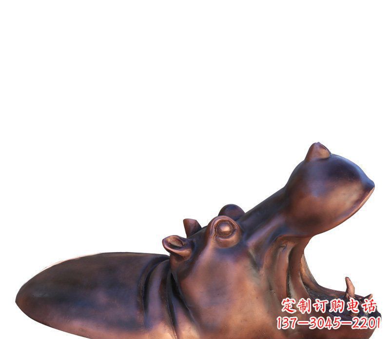 廊坊产品名称铜质河马雕塑