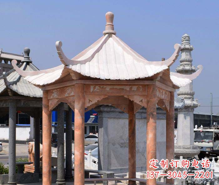 廊坊中领雕塑设计凉亭雕塑,清新简约添美感