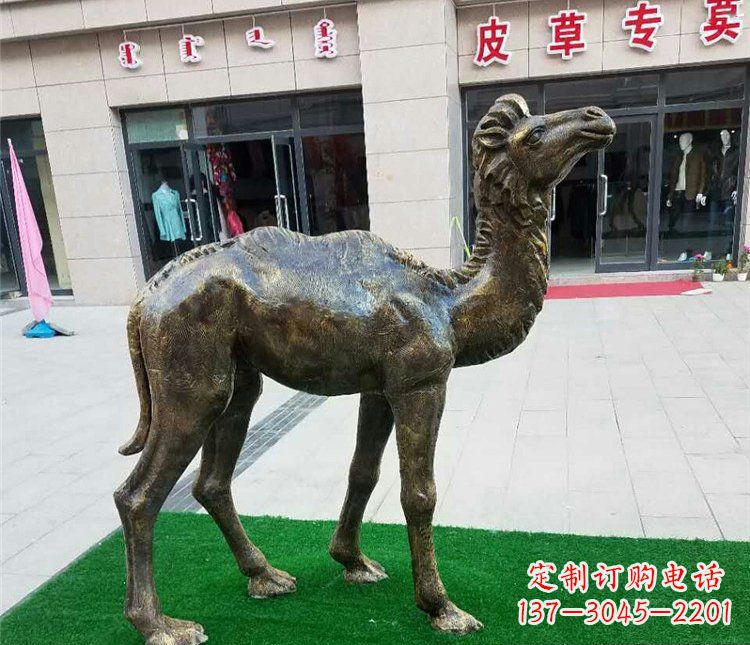廊坊精美铜雕骆驼雕塑